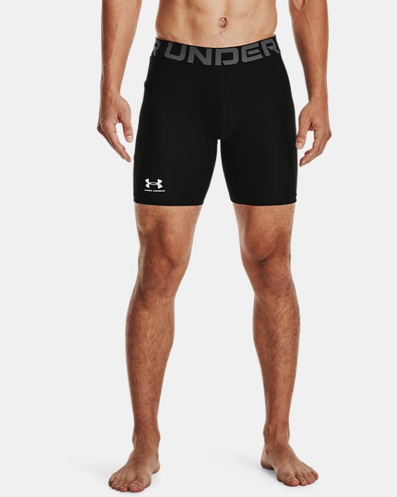 กางเกงขาสั้น HeatGear® Armour Compression สำหรับผู้ชาย in Black image number 0